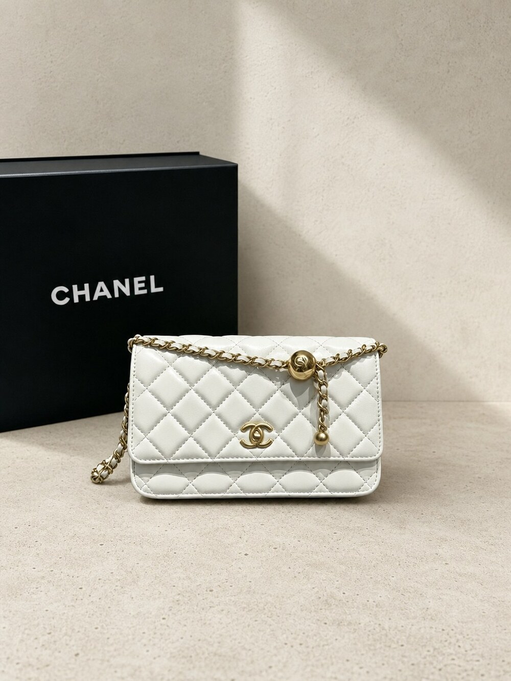 Chanel Pearl Crush Ball Chain Wallet